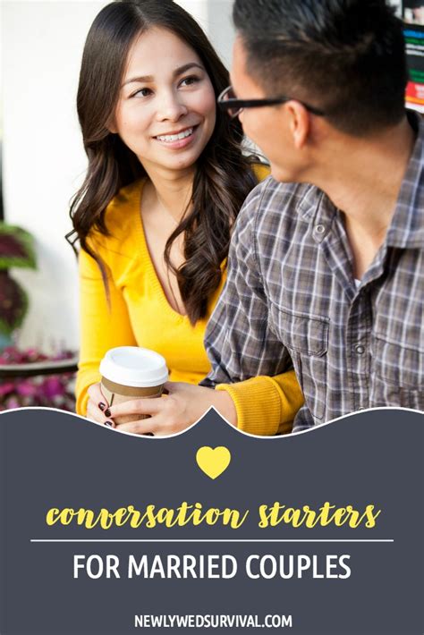 Conversation Starters For Married Couples Newlywed Survival