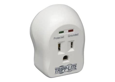 Tripp Lite Surge Protector Wallmount Direct Plug In 120v 1 Outlet 600