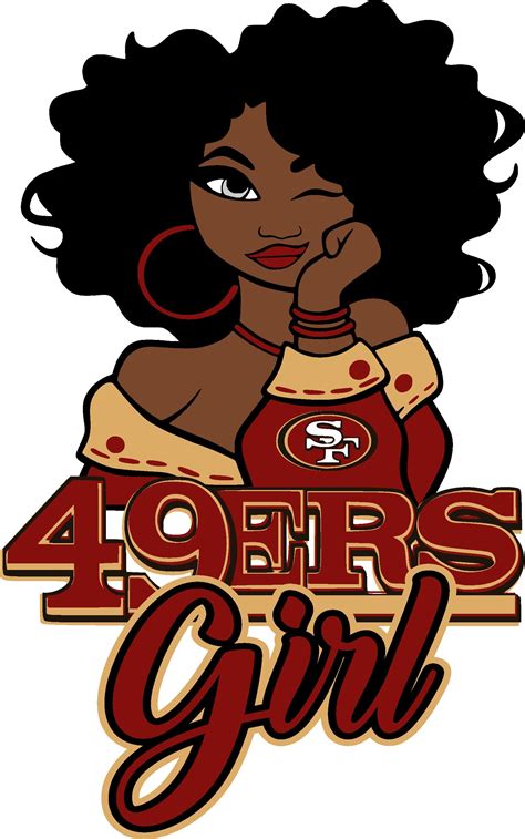 San Fransico 49ers Girl Digtal File Svg File Etsy