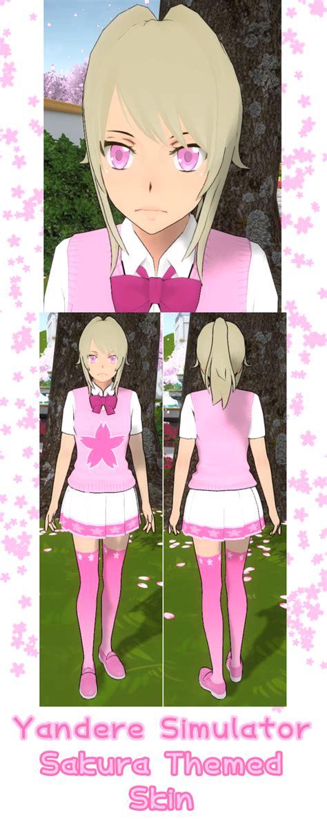 Yandere Simulator Sakura Themed Skin By Imaginaryalchemist On Deviantart
