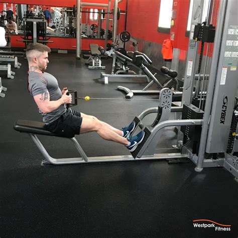 Seated Back Row Exercise Of The Week Westpark Fitness