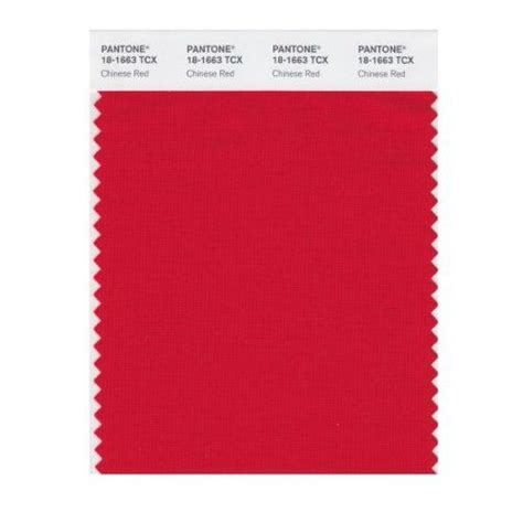 Pantone Chinese Red Pantone Color Swatch Swatch