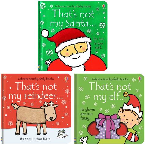Thats Not My Christmas Collection Usborne Touchy Feely 3 Books Set By