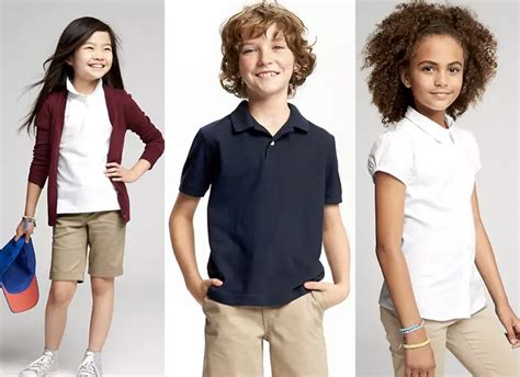 Buy 1 Get 1 Free Old Navy Kids Uniforms Today Only