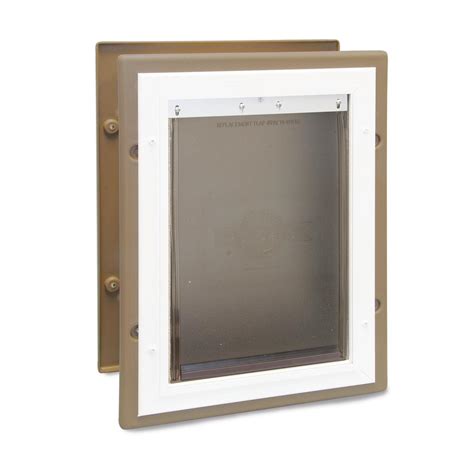 Check spelling or type a new query. PetSafe 8-1/4 in. x 11-1/4 in. Medium Wall Entry Aluminum ...