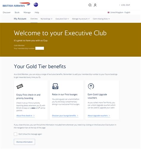 Revamped 'My Account' webpage on BA website - Page 4 - FlyerTalk Forums