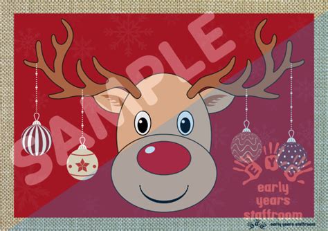 Pin The Nose On Rudolph The Red Nose Reindeer 1 30 Early Years Staffroom
