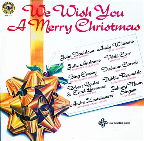 We Wish You A Merry Christmas. Wonderland Records. (P15398) - Christmas