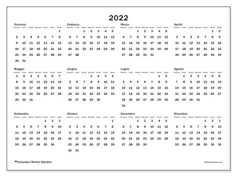 Calendario “32ds” 2022 Da Stampare Michel Zbinden It