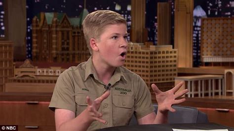 What is bob irwin doing now? Robert Irwin helps Jimmy Fallon bottle-feed cute kangaroo ...