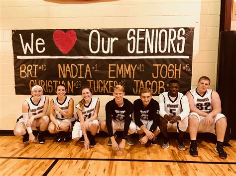 Senior Night for high school, varsity, basketball, banner, #