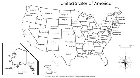 United States Map Quiz For State Capitals Save Us Abbreviations