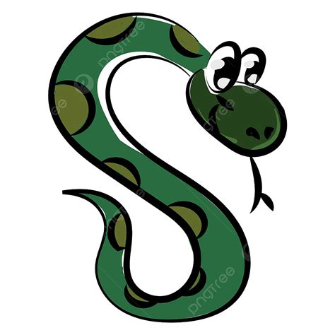 Happy Snake Clipart Vector Happy Green Snake Illustration Vector On