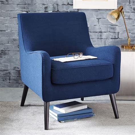 With limited exceptions, returns (i) are refunded to customer by store credit redeemable on pier1.com and (ii) customer is. Book Nook Armchair, Ink Blue, Performance Velvet ...