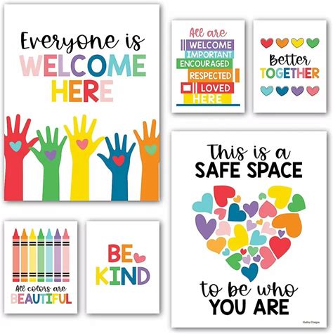 Cultural Range And Inclusion Posters For Classroom