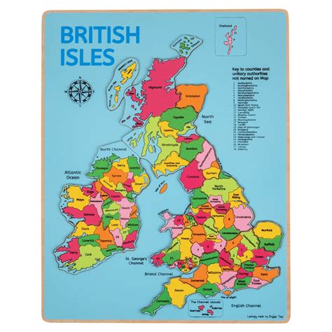 Buy Bigjigs Toys British Isles Wooden Puzzle Wooden Toys Jigsaw