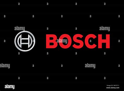 Robert Bosch Gmbh Logo Black Background Stock Photo Alamy