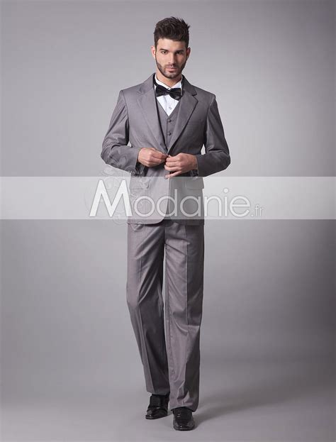 Noeud papillon pour homme femme mariage noir elastique. Belle jaquette costume homme élégant 4 pièces nœud ...