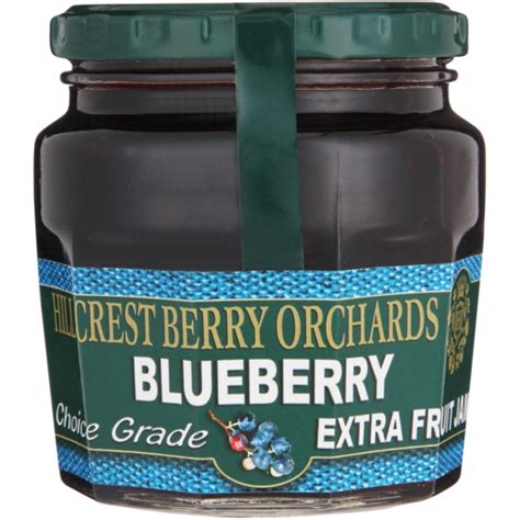 Hillcrest Berry Orchards Blueberry Extra Fruit Jam Jar 300g Jams