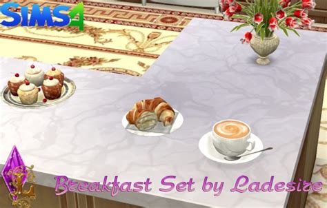 Ladesire Creative Corner Breakfast Set Sims 4 Downloads