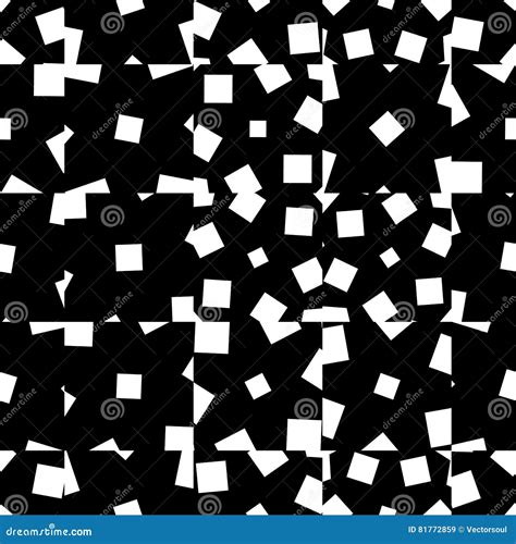 Random Scattered Squares Repeatable Abstract Geometric Pattern Stock