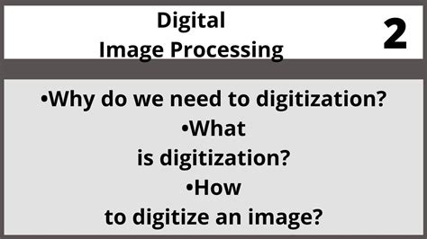 What Is Digitization In Digital Image Processing In Hindi Urdu Lecture
