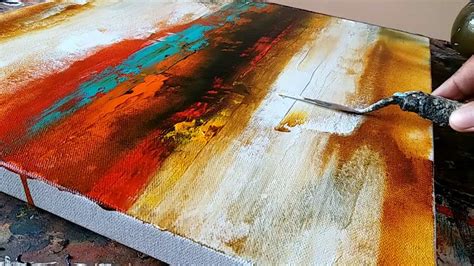 How To Paint Acrylic With Palette Knife Painting Inpirations