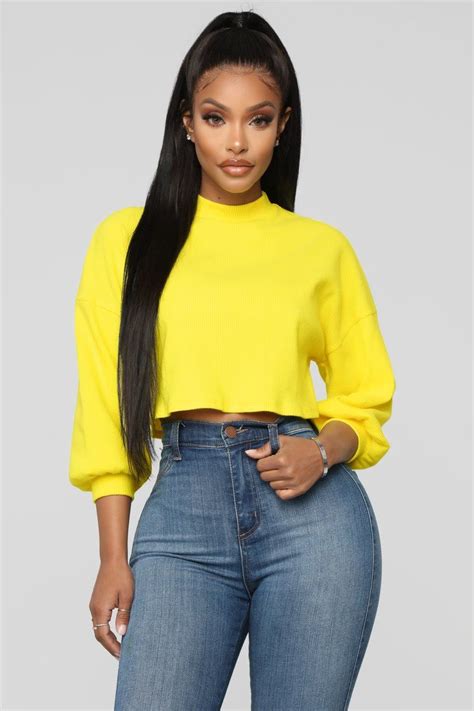 Yellow came out on the yellow ep in the year 2000. Why Don't You Come By Top - Yellow | Fashion, Ladies tops ...