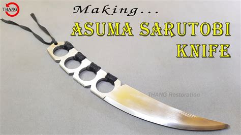 Knife Making Making Asuma Sarutobi Knife Youtube