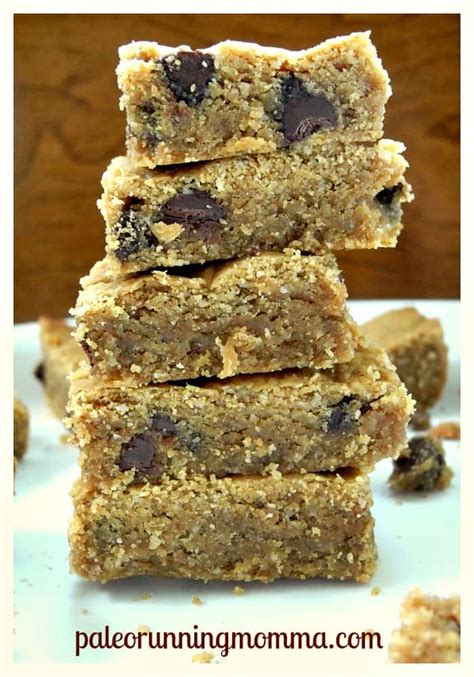 Chocolate Chip Blondies With Cashew Butter Paleo