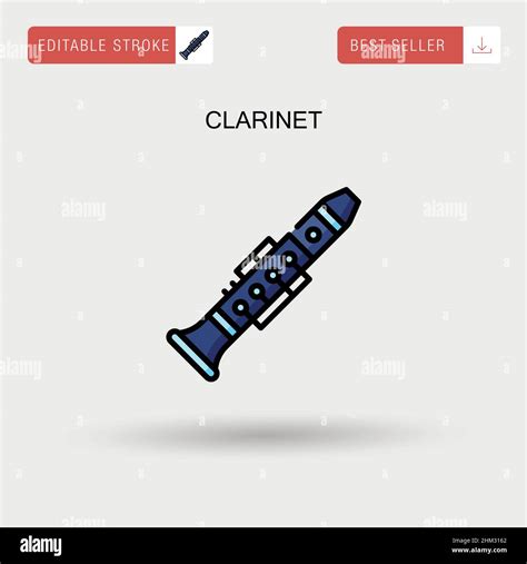 Clarinet Simple Vector Icon Stock Vector Image And Art Alamy