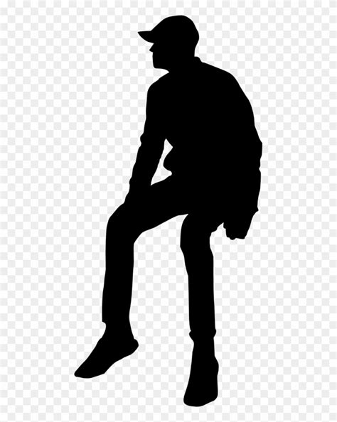 Silhouette People Sitting Png Clip Art Freeuse Download Person