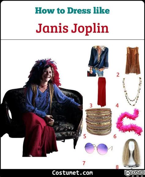 Janis Joplin Costume For Cosplay Halloween 2022 Janis Joplin