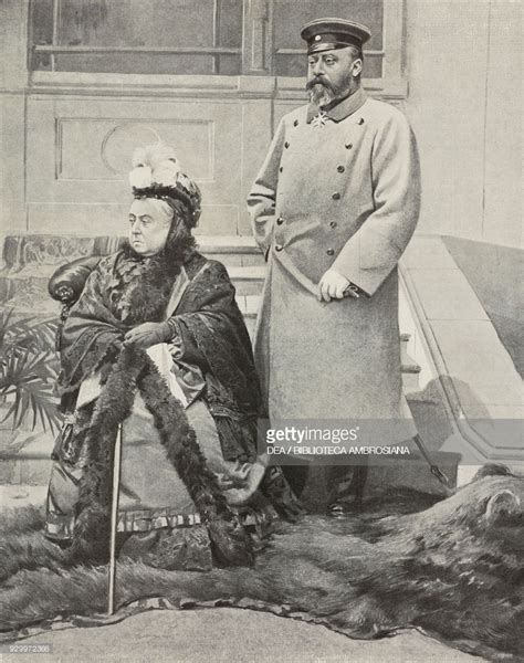 Queen Victoria And Her Son Prince Albert Aka Edward Queen Victoria