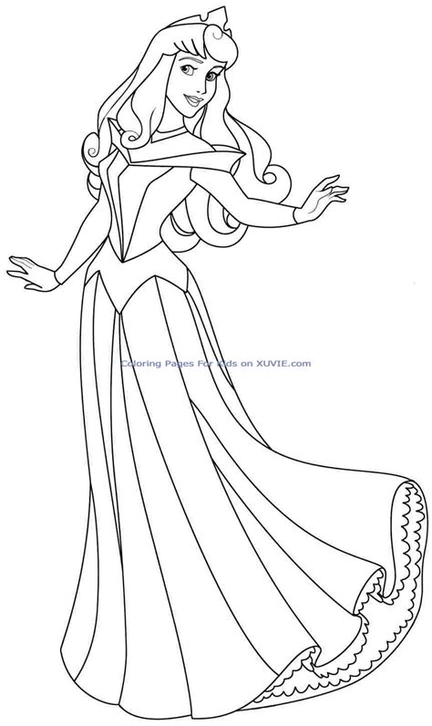 aurora coloring pages    print