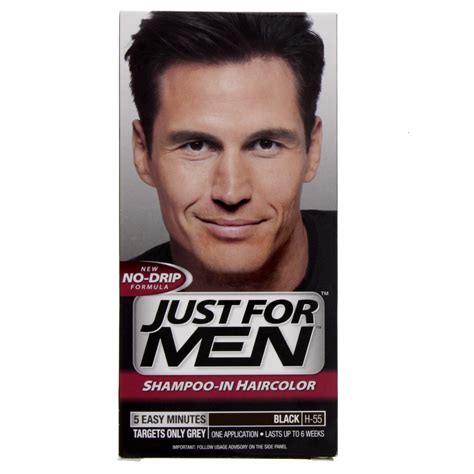 Wash the hair, but don't aggressively scratch the scalp. Buy Just For Men Shampoo - In Hair Color Black H-55 Online ...