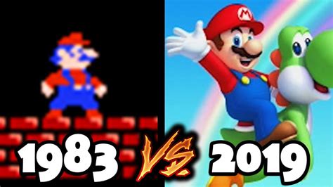 Evolution Of Super Mario 1983 To 2019