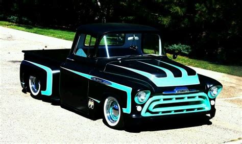 Bringing Back The Old School Paint Job Lowered Trucks Chevy Pickup