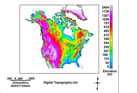 Canada Elevation Map