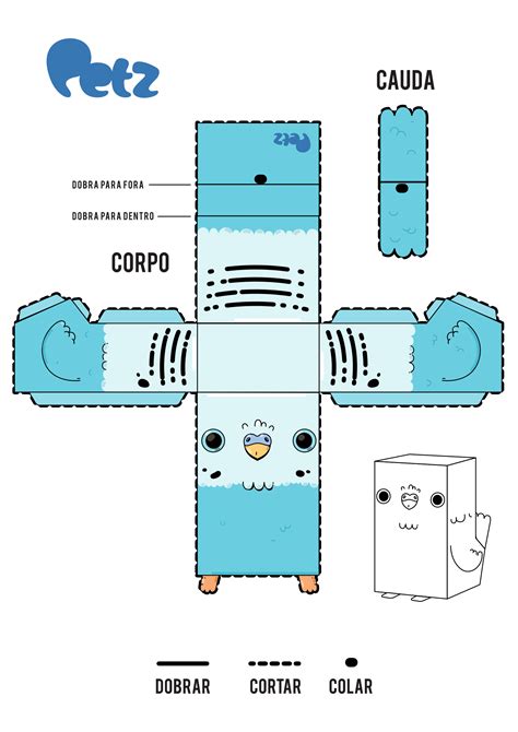 Bichinhos De Papel Para Imprimir E Montar