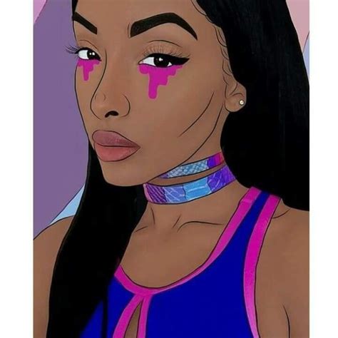 Click images to large view icons tumblr baddie cartoon profile pictures aesthetic skins. Pin by Keshia Palmer on #CreArtive | Black girl art, Pop ...