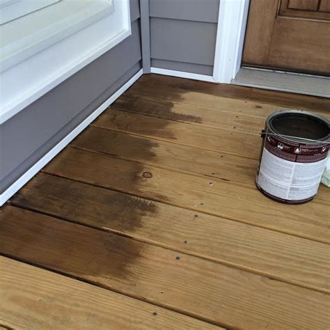 Diy Stained Front Porch Floor