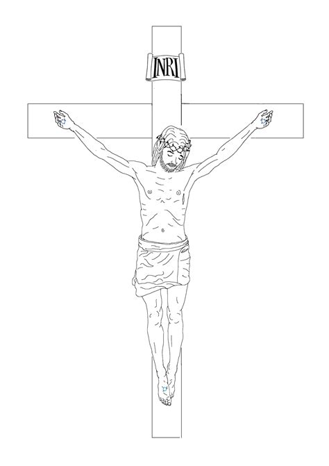 How To Draw Jesus On The Cross Step By Step At Drawing Tutorials