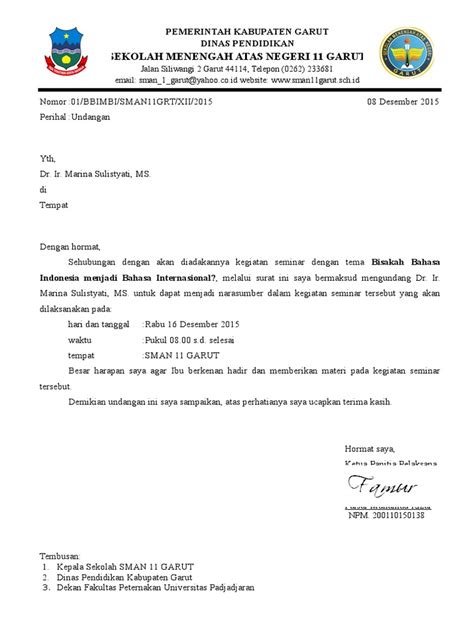Contoh surat dinas pemerintah kabupaten dan universitas. Kop Surat Dinas Pendidikan Kabupaten Garut - Contoh Kop Surat