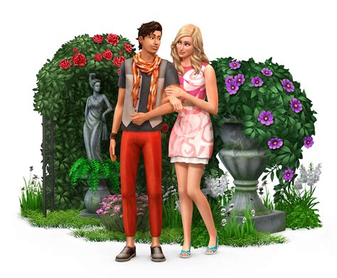 The Sims 4 Romantic Garden Stuff Box Art Render Simsvip