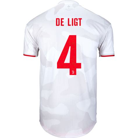 Juventus away jersey for the season 2019/2020: 2019/20 adidas Matthijs de Ligt Juventus Away Authentic ...