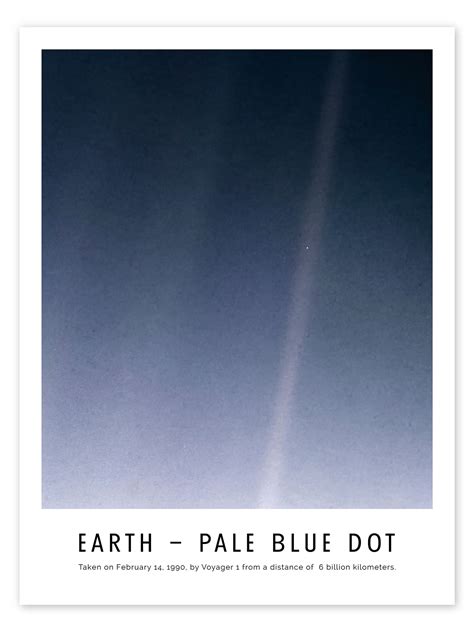 Earth Pale Blue Dot Print By Nasa Posterlounge