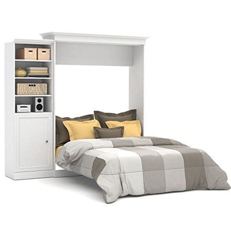 Bestar Versatile 93w Queen Murphy Bed And Storage Cabinet 92w In