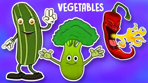 Learn Vegetables Rhymes English Nursery Cartoon Rhymes For Kids