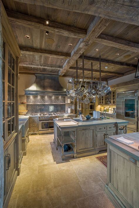 Reclaimed Wood Beams And Brown Barn Board In Greenwich Ct Kitchen In